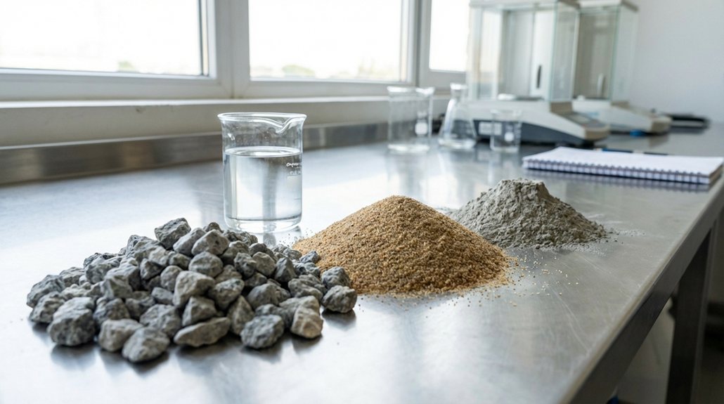 concrete strength aggregate gradation water cement ratio